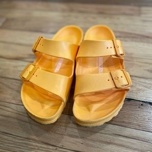 Orange Arizona Birkenstock Sandals